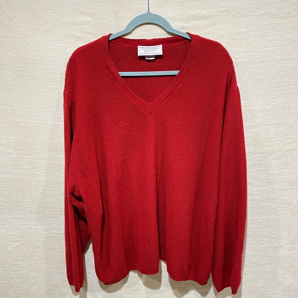 United States Sweaters Red Knit Top